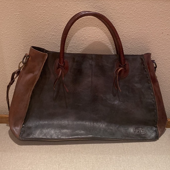 Bed Stu Dark Brown Leather Tote Bag - Picture 8 of 16